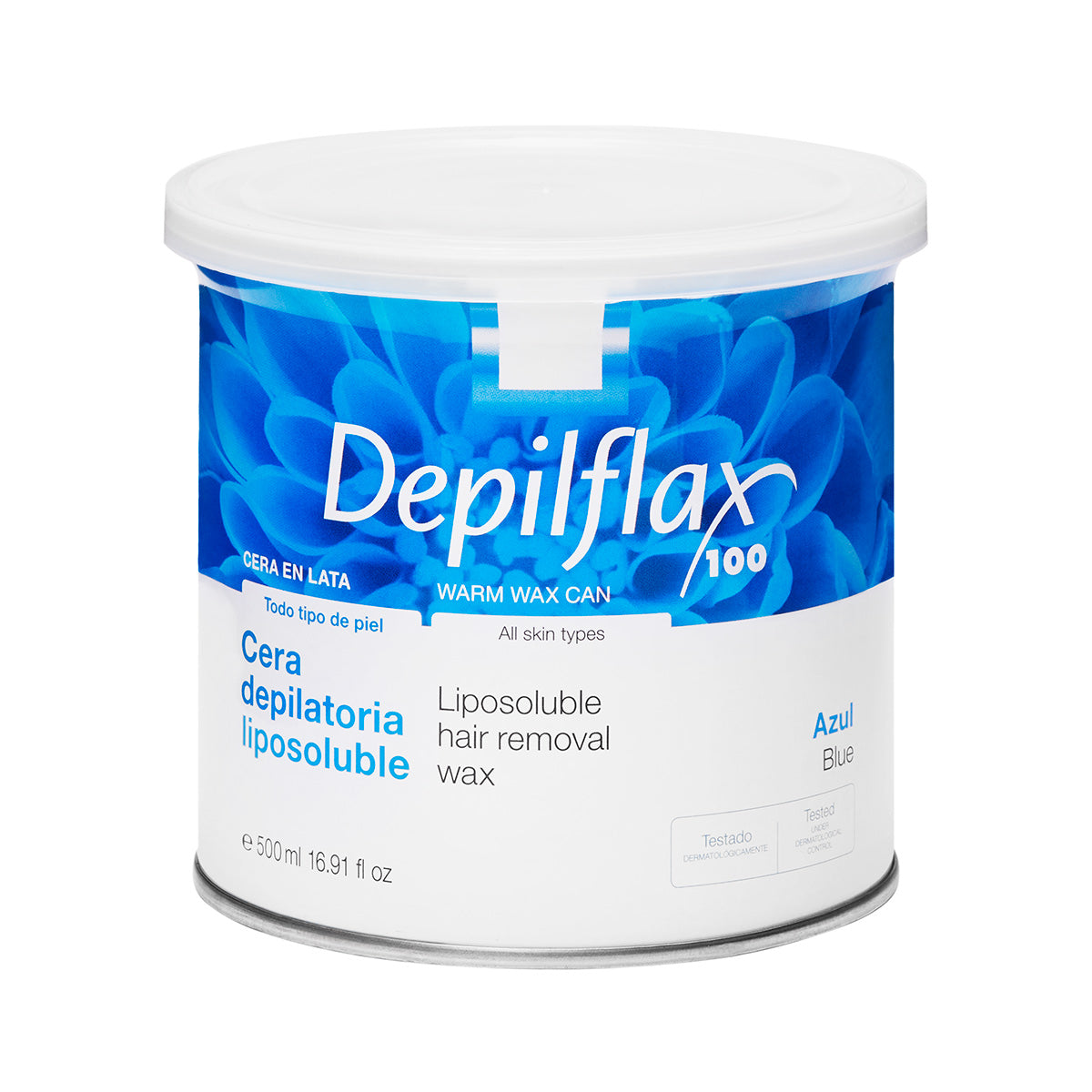 Depilflax ontharingswas blikje 500 ml azuleen