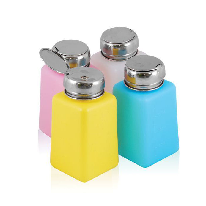 Pompflesje chroom 180 ml mix kleur