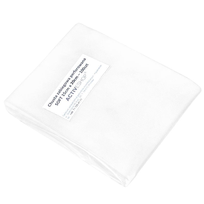 Wegwerp afdekdoeken, geperforeerd, 100 stuks 15x20 cm wit