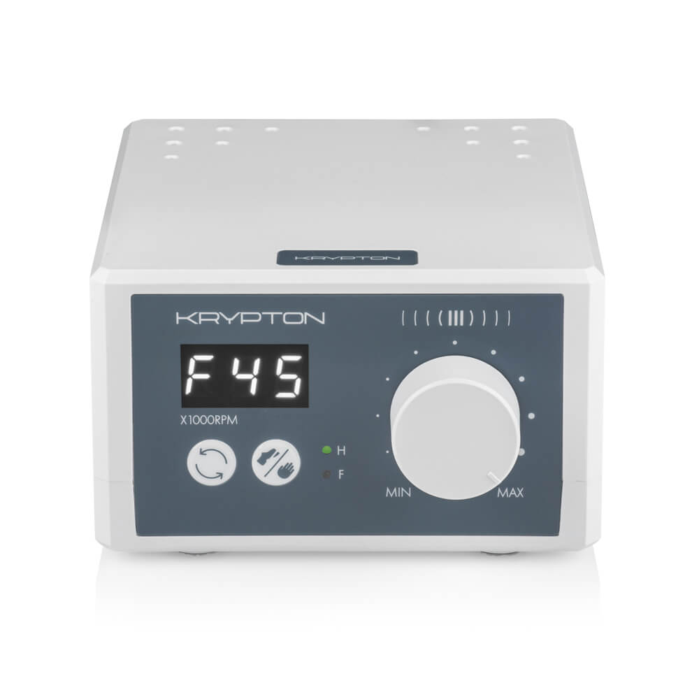 Nagelfreesmachine KRYPTON III XPS-450 at 100 W and 45,000 rpm.