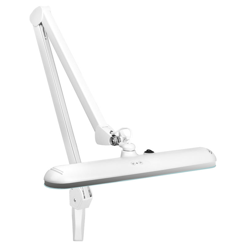 Elegante LED werkplaatslamp 801 l met bankschroef reg. intensiteit van wit licht