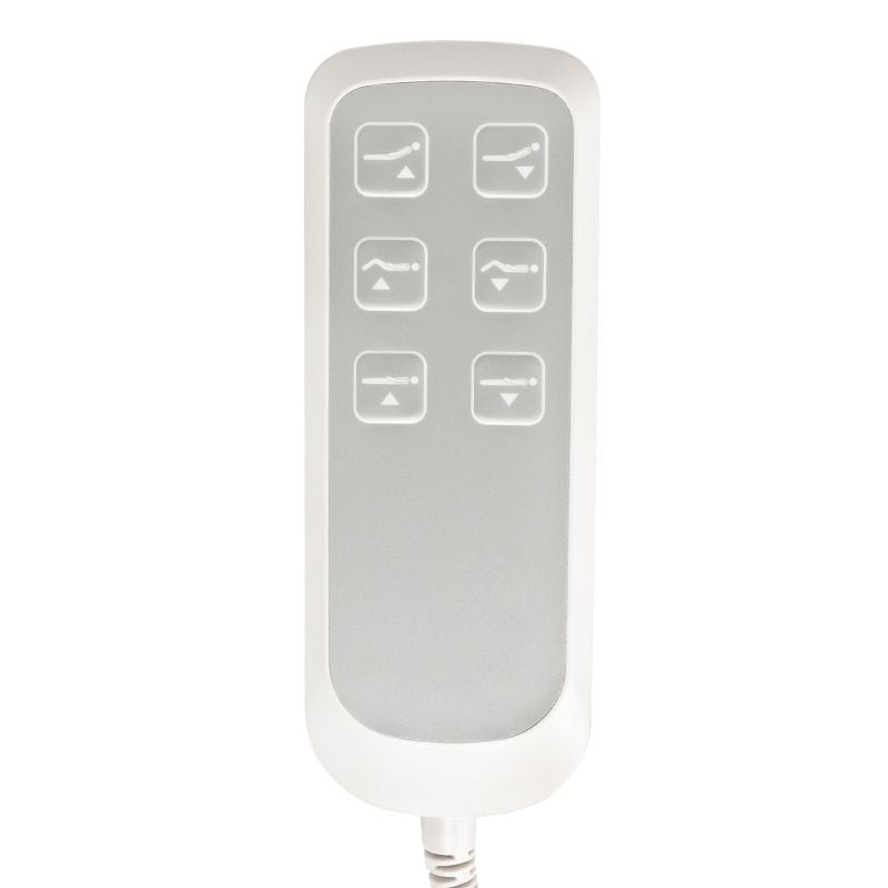 Elektrische behandelstoel lux 273b + kruk 304 wit