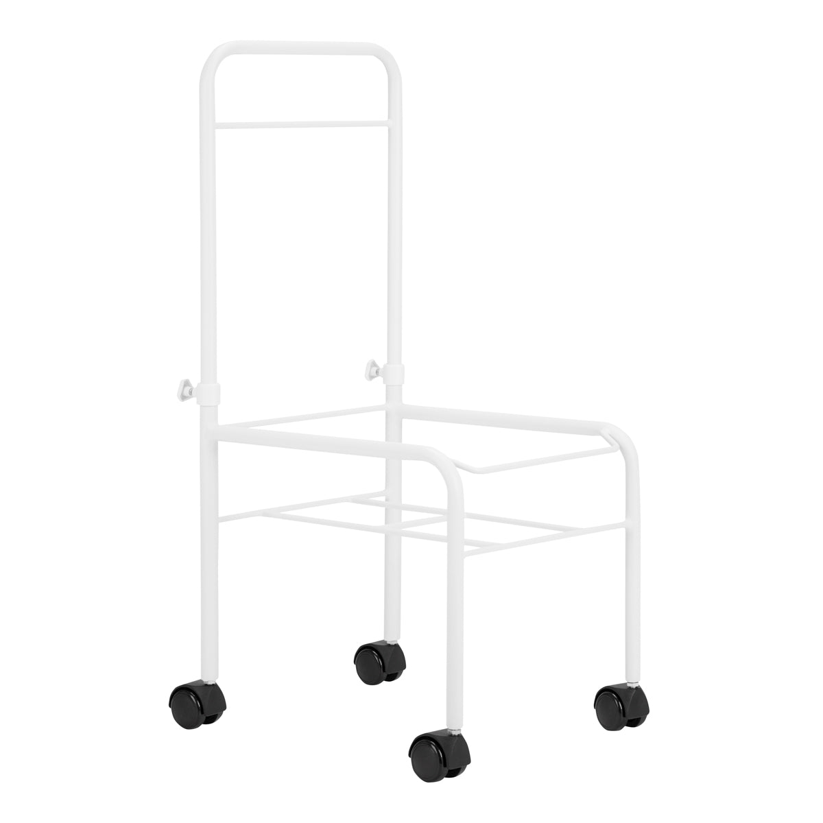 Wit pedicurebadje op wielen