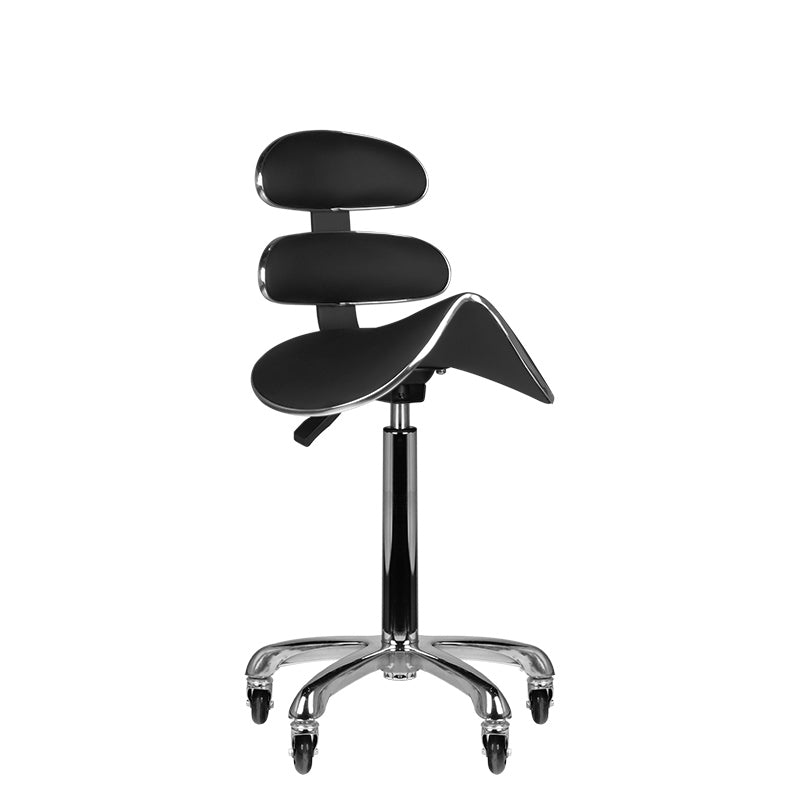 Roll speed am-880 hoge cosmetische zadelkruk zwart