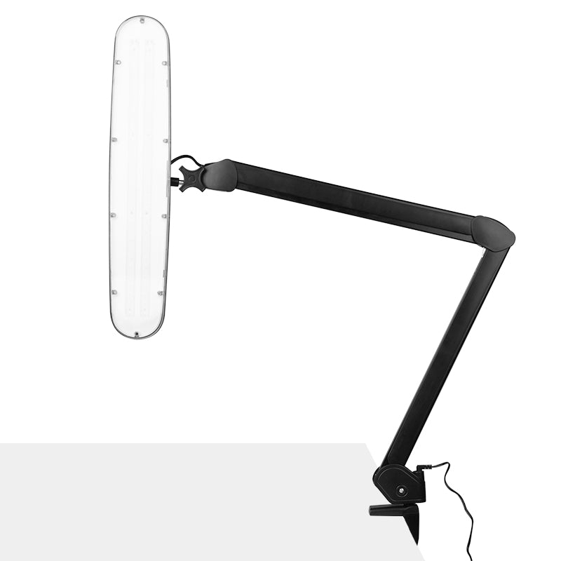 Elegante LED werkplaatslamp 801 l met bankschroef reg. intensiteit van zwart licht