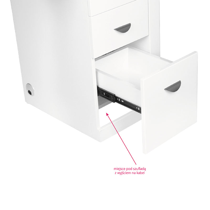 Cosmetisch behandelbureau 310 wit rechts