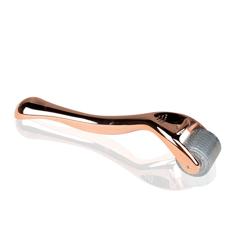 Rouleau Derma pour mésothérapie or rose 0.5mm 192 aiguilles en titane