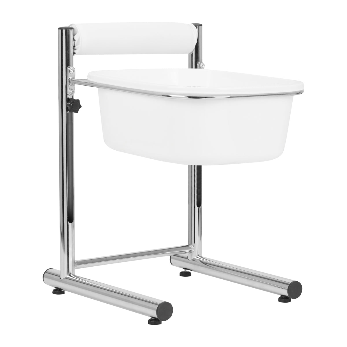Pedicurebadje met verstelbare hoogte, chroom