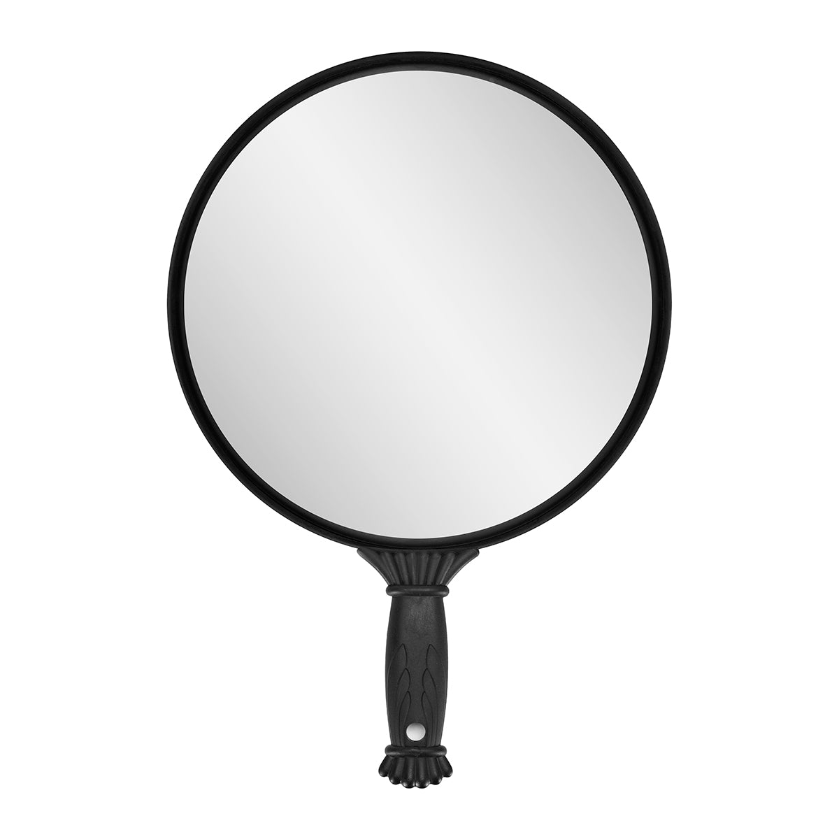 Ronde kappersspiegel met handvat q-35