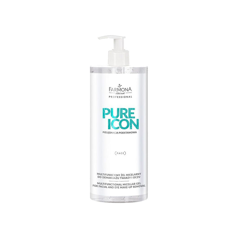 Farmona pure icon multifunctionele micellaire gel voor het verwijderen van gezichts- en oogmake-up 500 ml