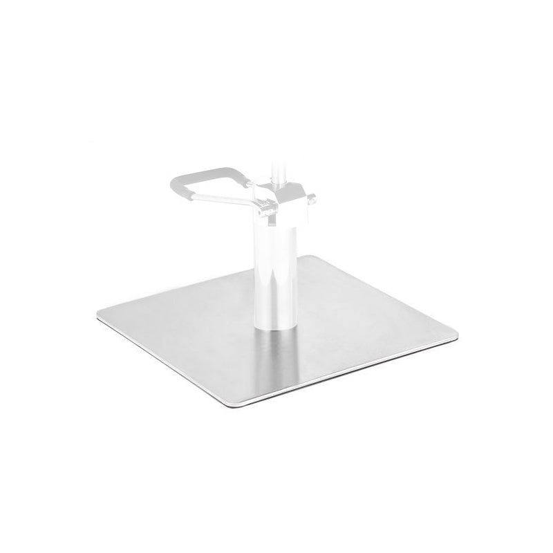 Base carrée en inox l009 pour le fauteuil de barbier
