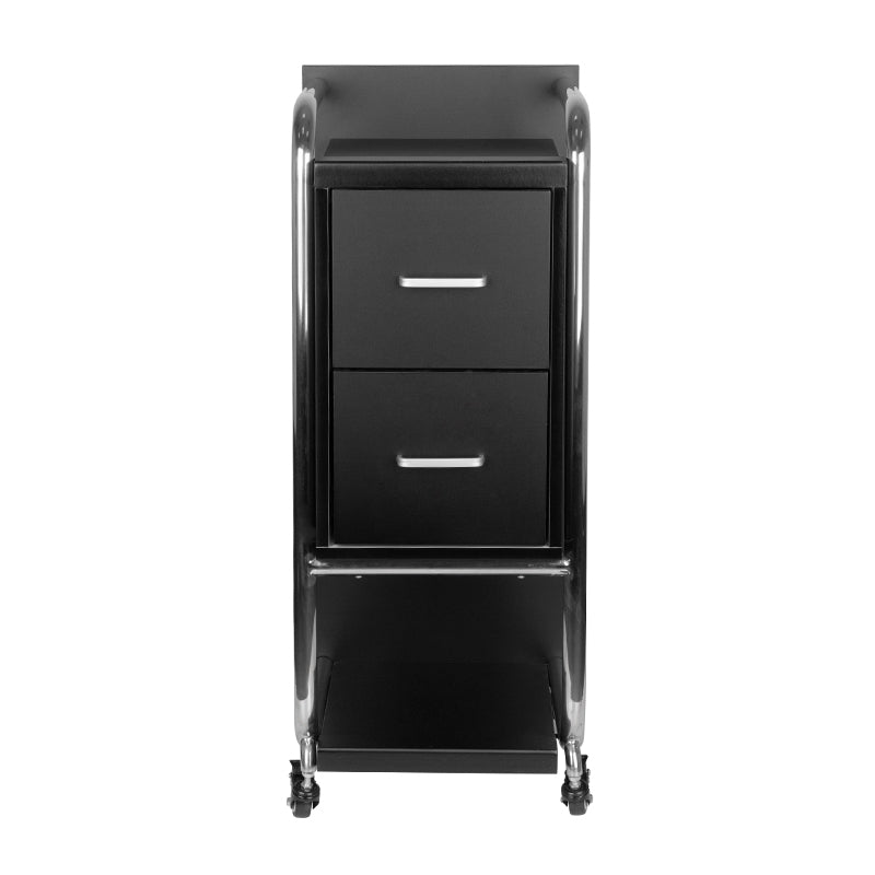 Gabbiano kapperstrolley Solo zilver – zwart