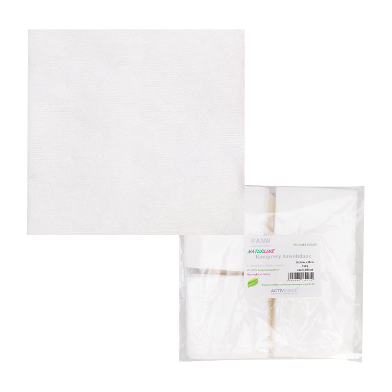 KATOEN COMPRESSEN NATURLINE 150G 16,5cm x18cm