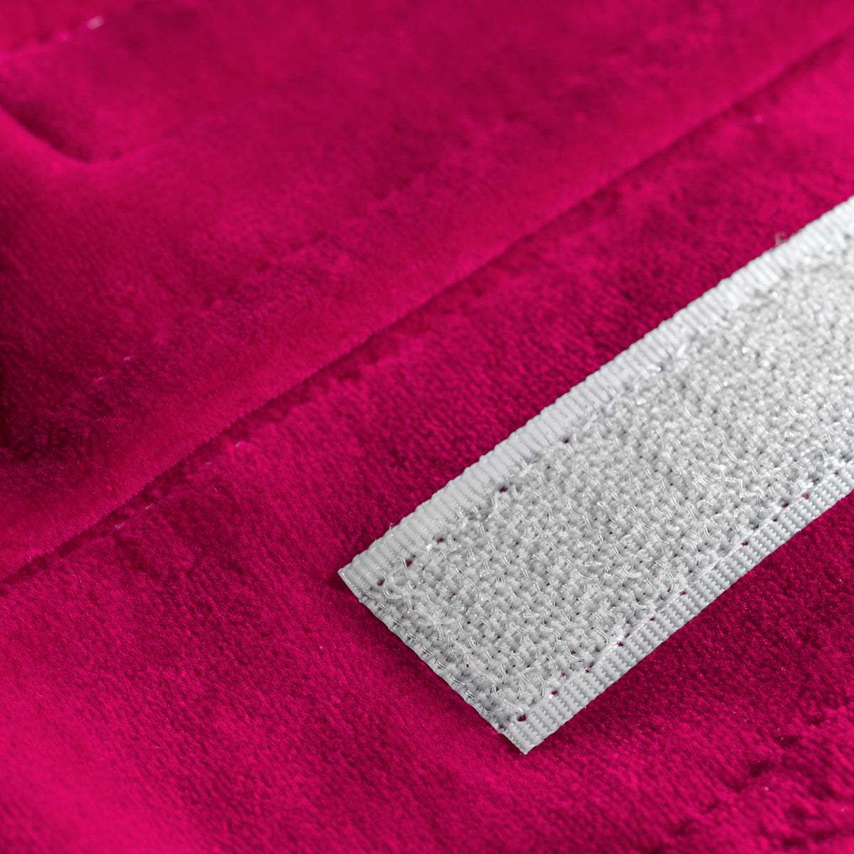 Bande cosmétique en velours fuchsia