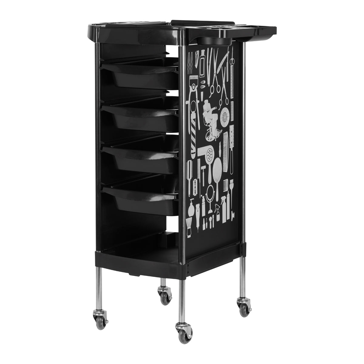 GABBIANO KAPPERSTROLLEY X11-9 ZWART MET TEKENING
