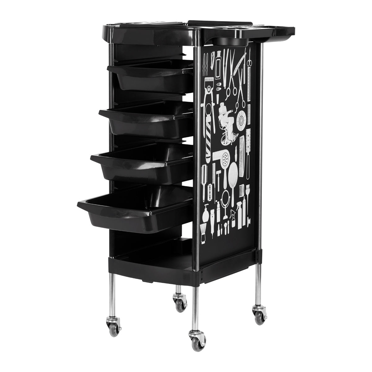 GABBIANO KAPPERSTROLLEY X11-9 ZWART MET TEKENING