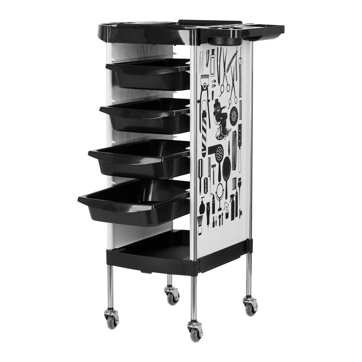 GABBIANO KAPPERSTROLLEY X11-9 WIT MET TEKENING