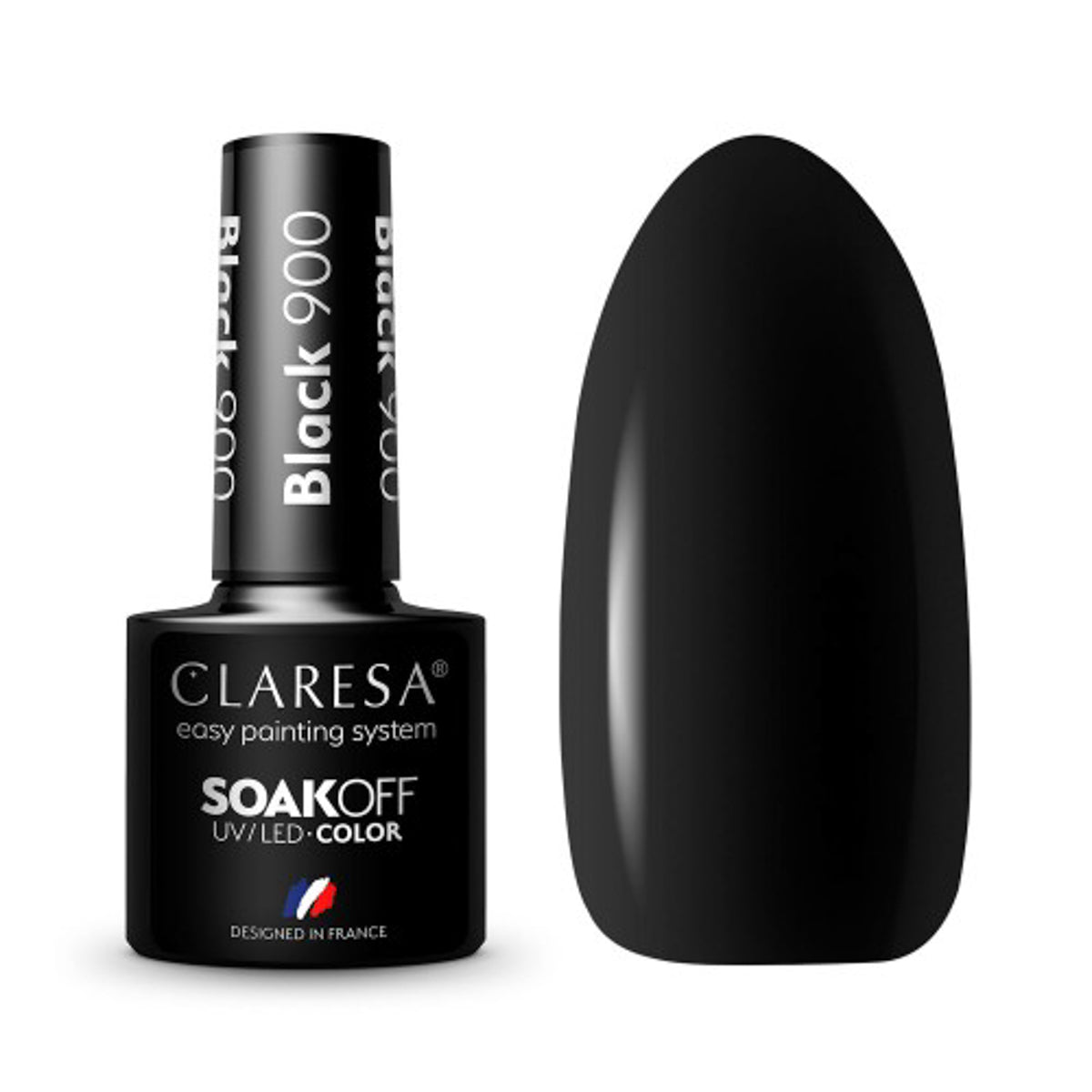 CLARESA Hybride nagellak ZWART 900 -5g