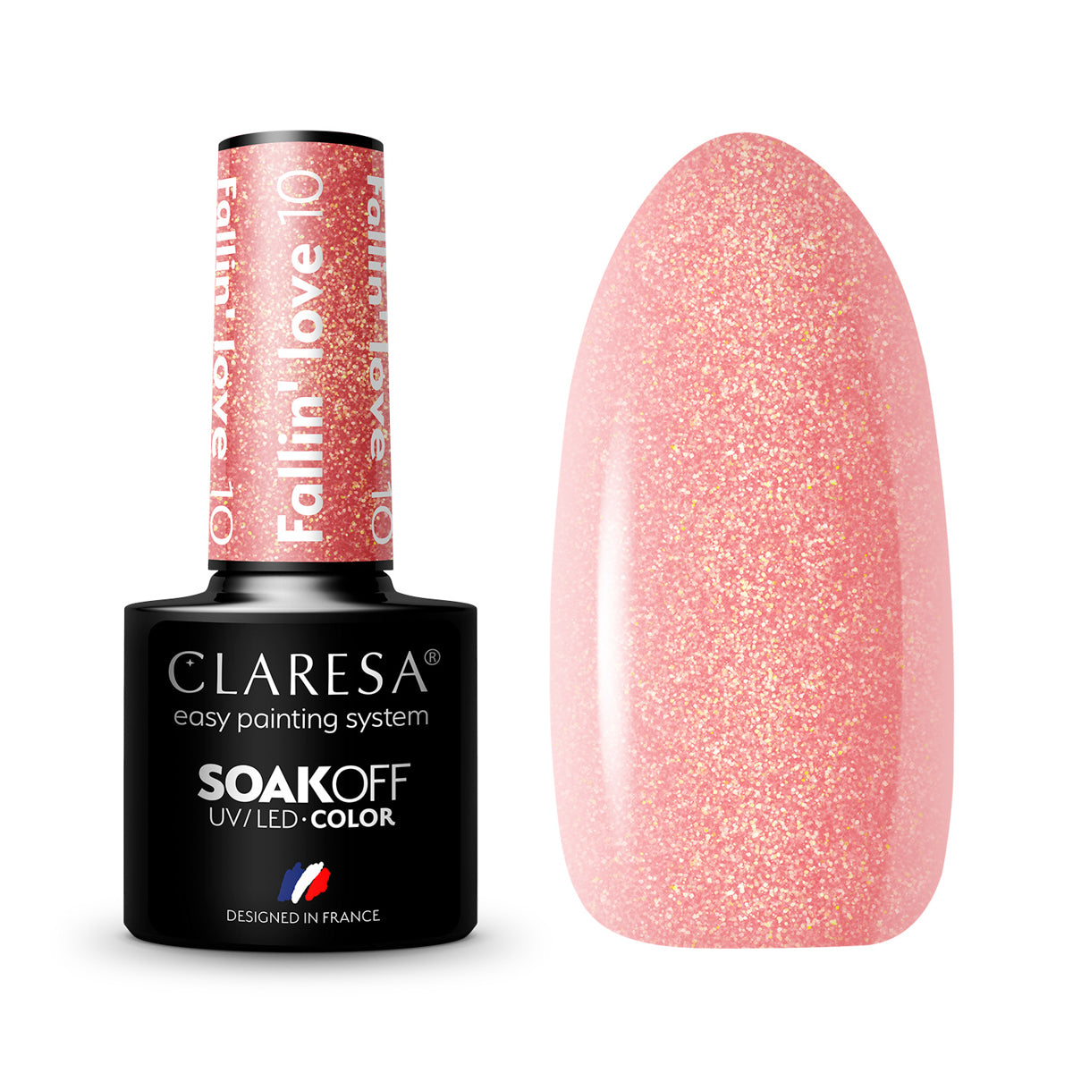 CLARESA Vernis à ongles hybride FALLIN "LOVE 10