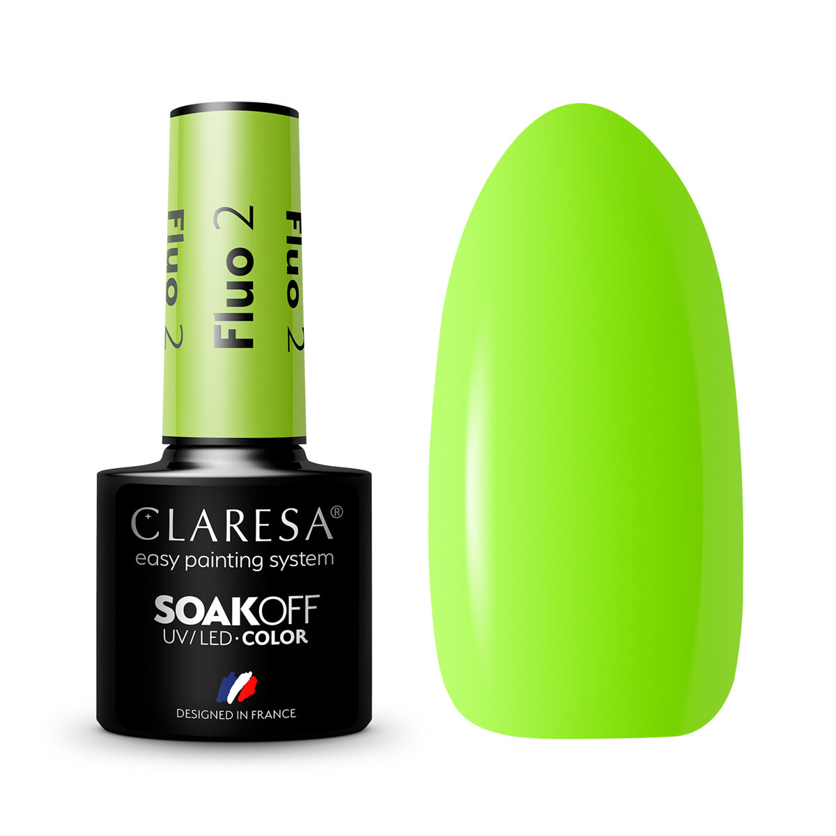 CLARESA Hybride nagellak FLUO 2 -5g