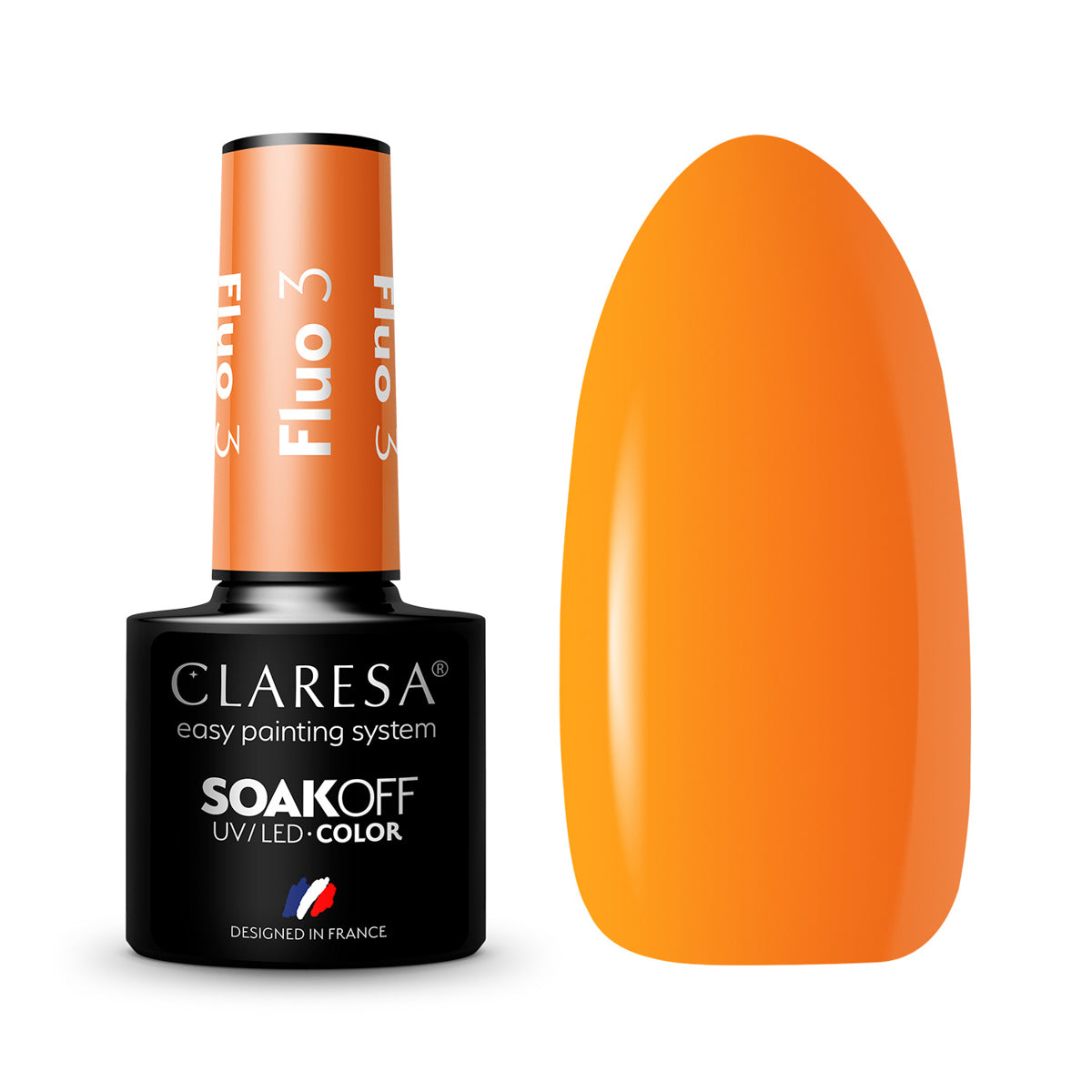 CLARESA Vernis à ongles hybride FLUORESCENT 3-5
