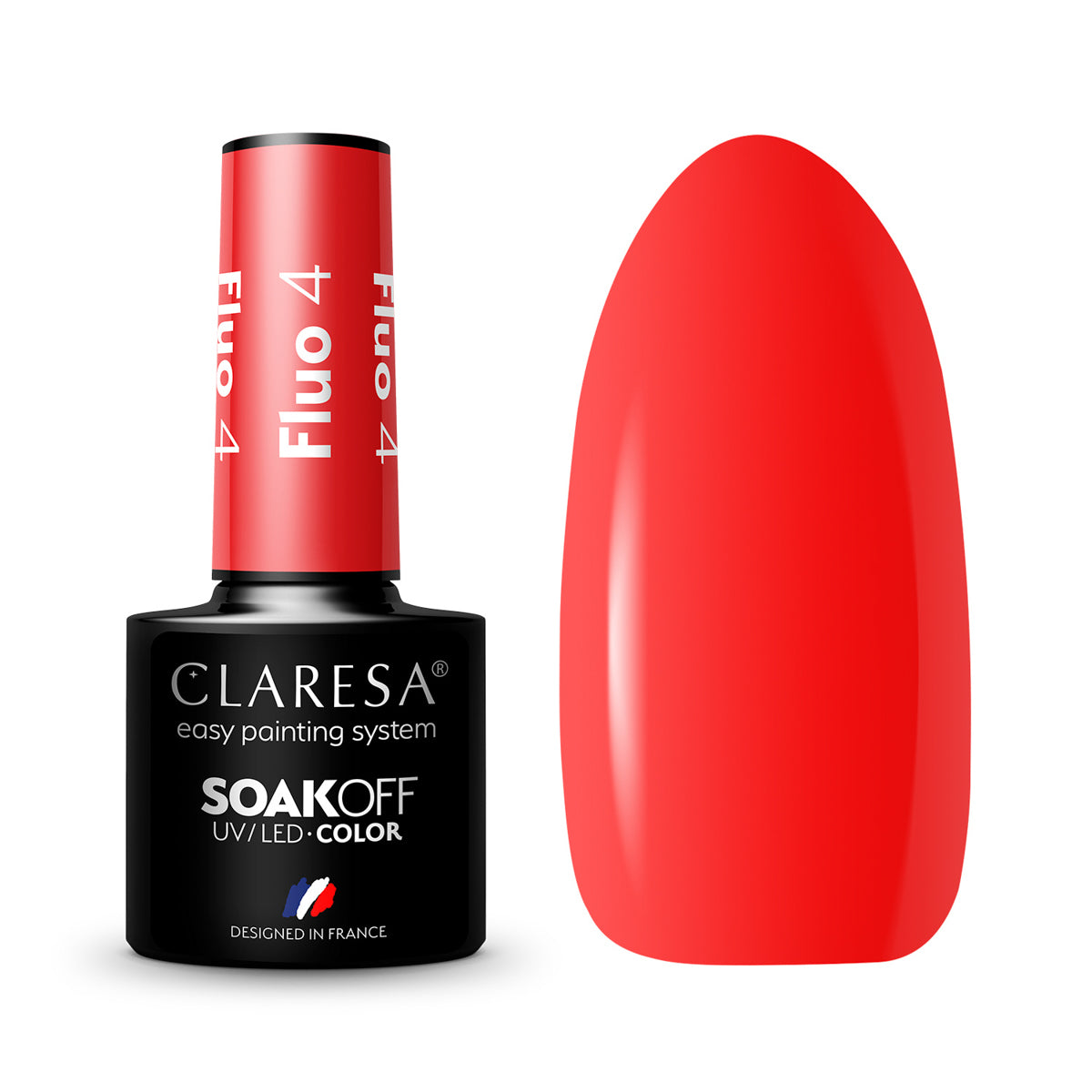 CLARESA Hybride nagellak FLUO 4 -5g