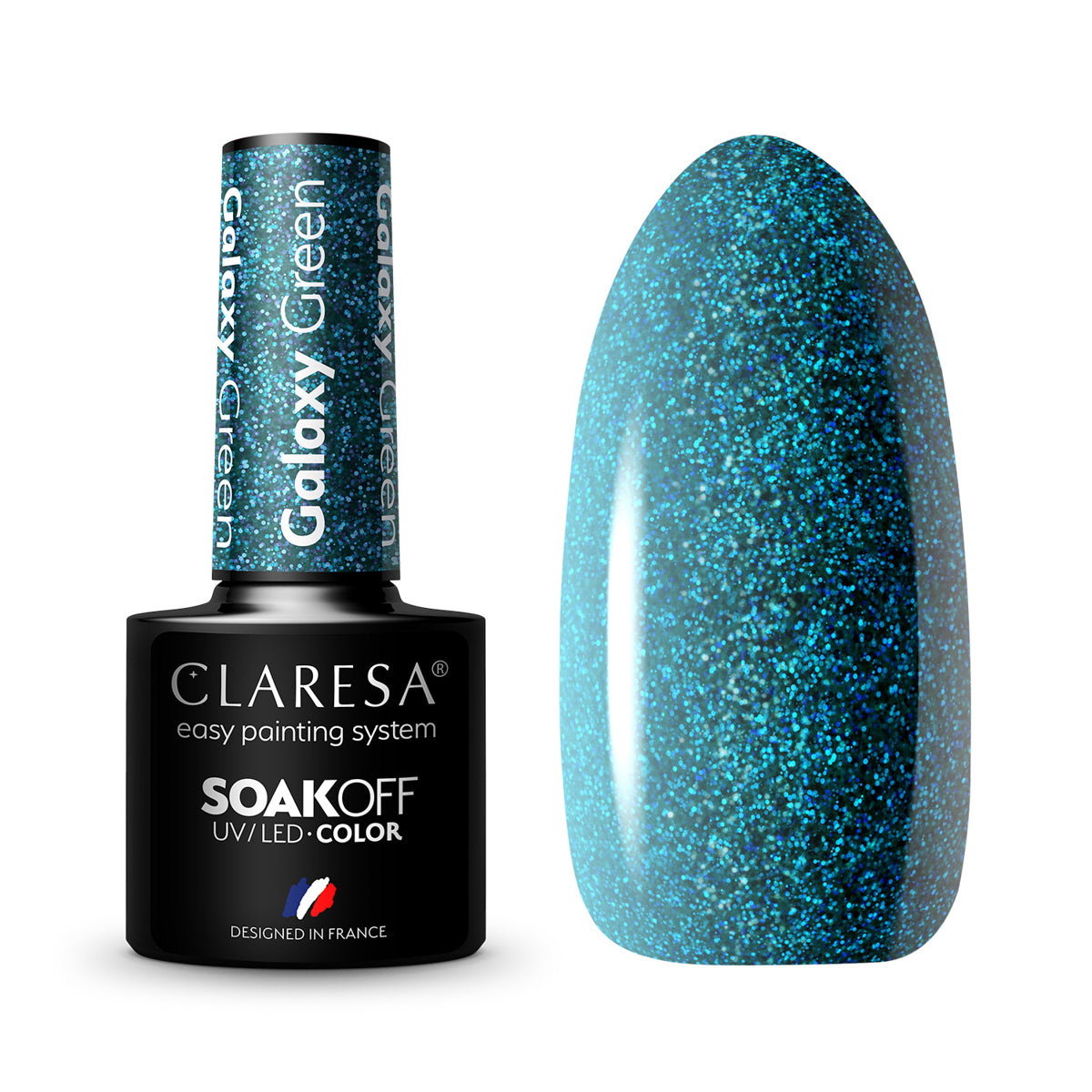 CLARESA Hybride nagellak Galaxy Green 5g