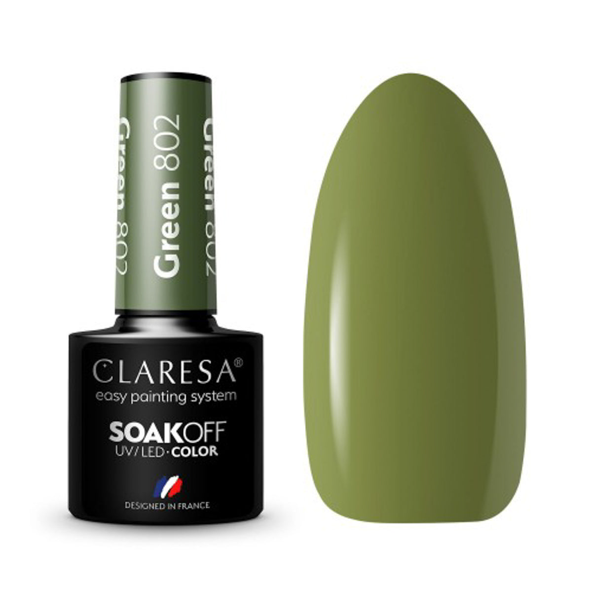 CLARESA Hybride nagellak GROEN 802 -5g