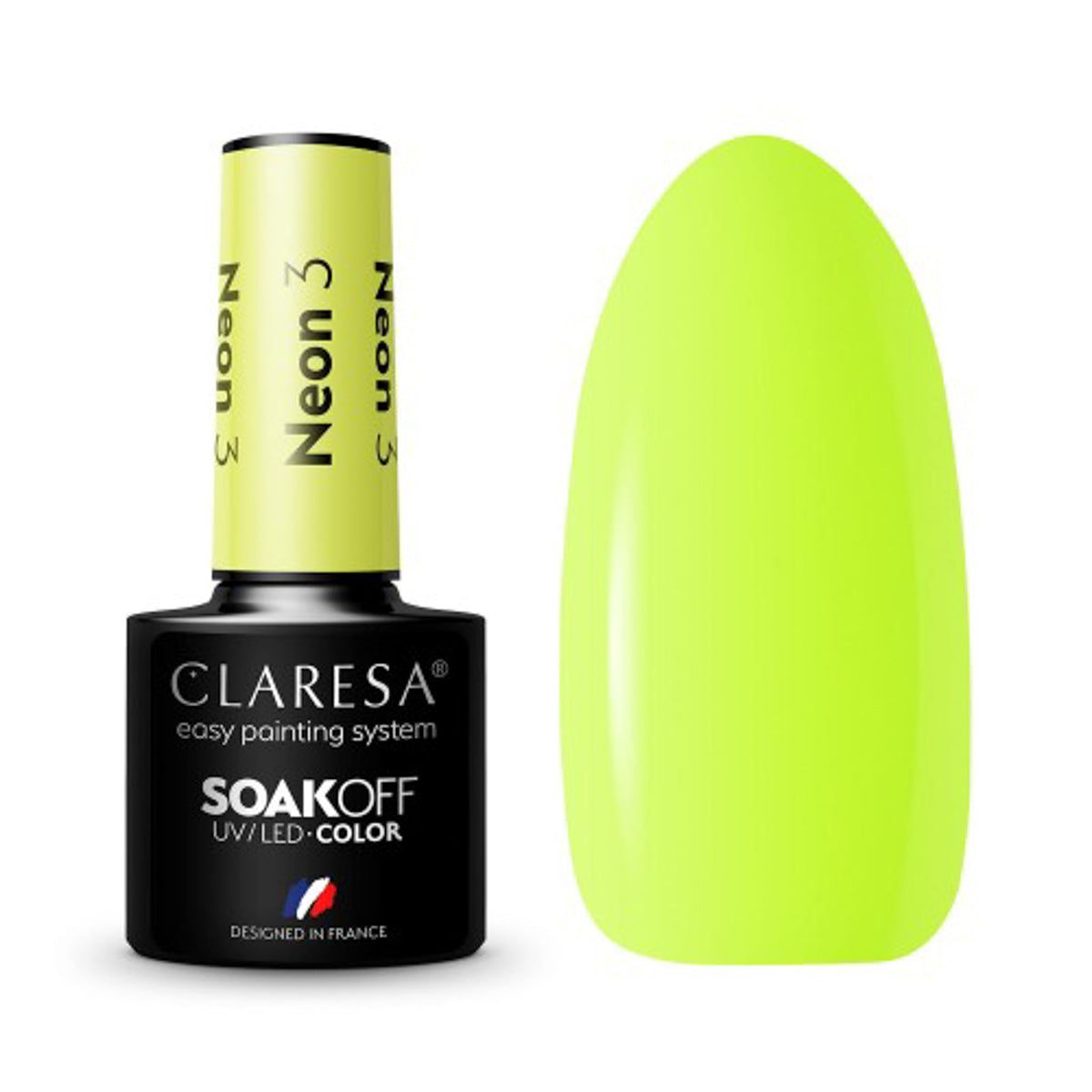 CLARESA Vernis à ongles hybride NEON 3 -5g