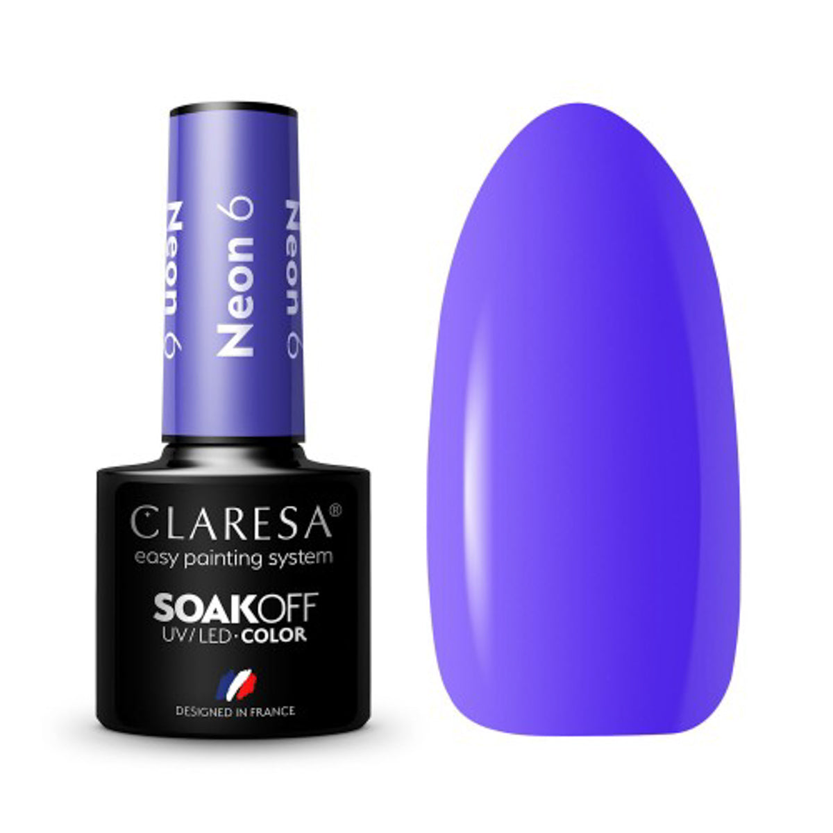 CLARESA Hybride nagellak NEON 6 -5g
