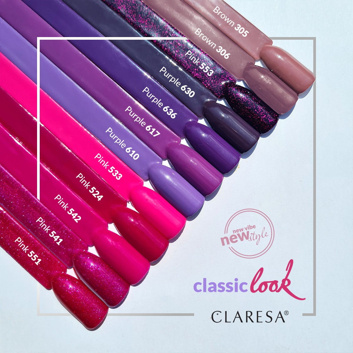 CLARESA Vernis à ongles hybride BROWN 306 -5g