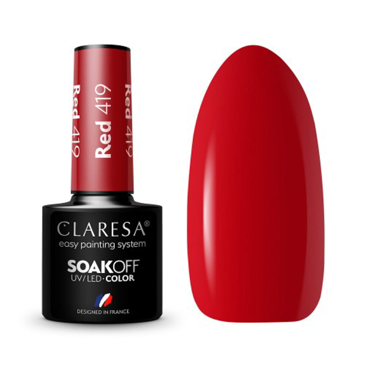 CLARESA Hybride nagellak ROOD 419 -5g