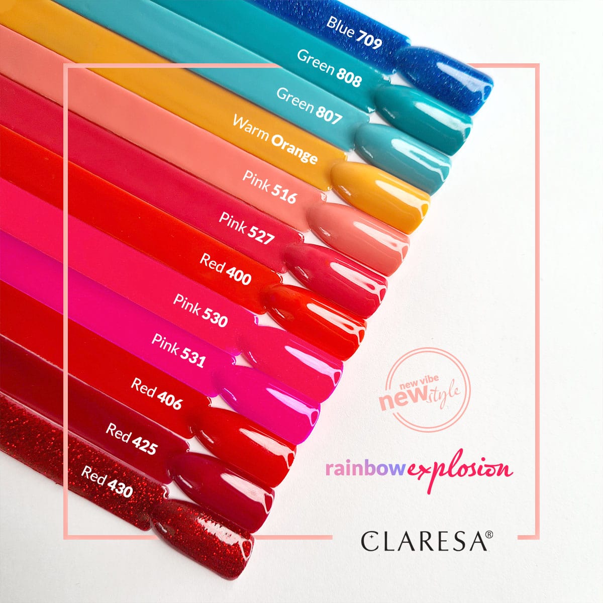 CLARESA Hybride nagellak ROOD 425 -5g