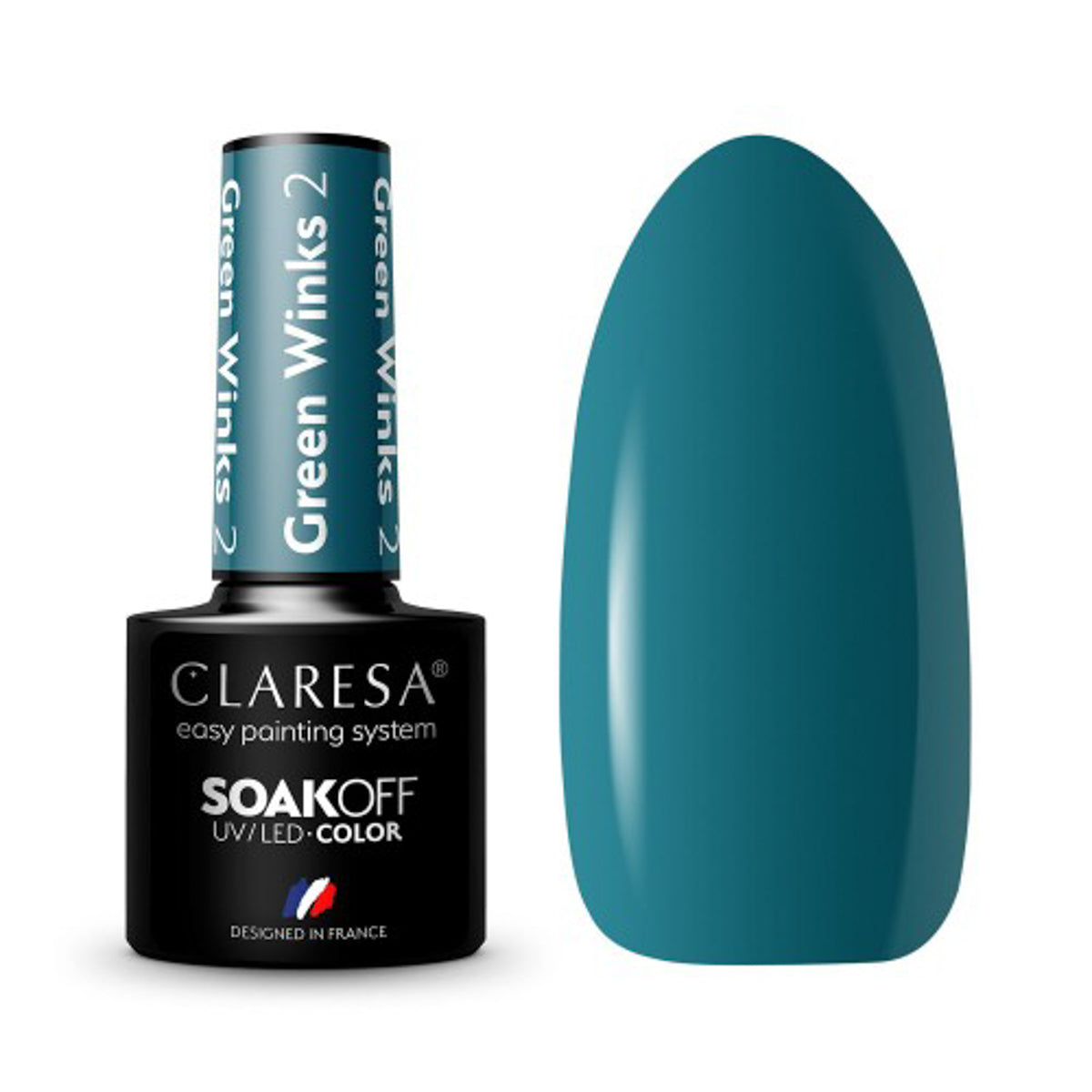 CLARESA vernis hybride WINKS VERT 2 -5g