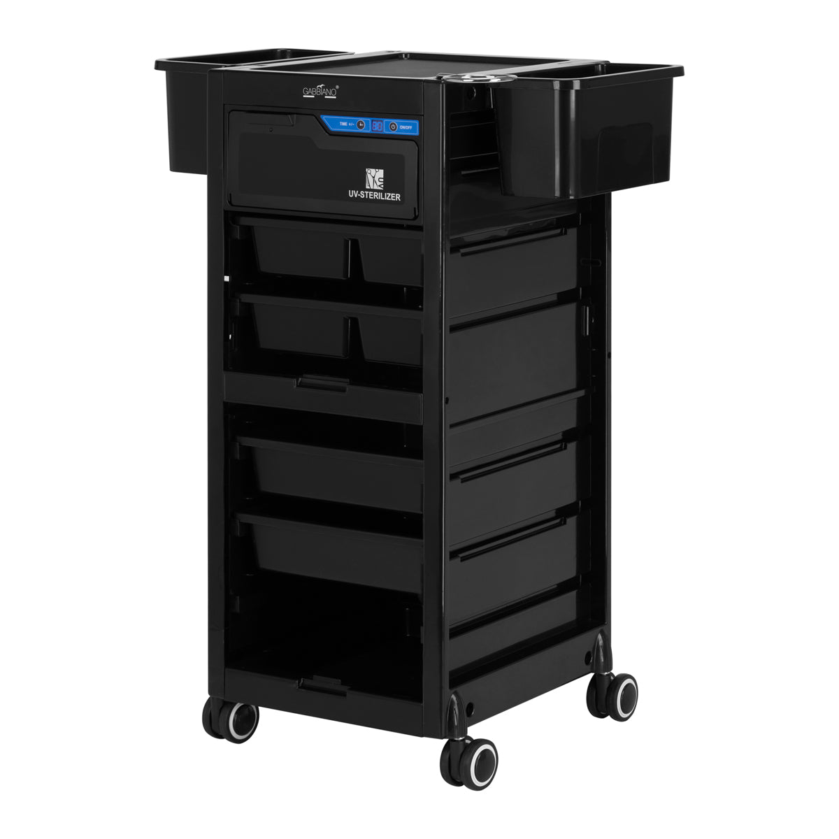 Gabbiano kapperstrolley met UV-sterilisator 68UV zwart