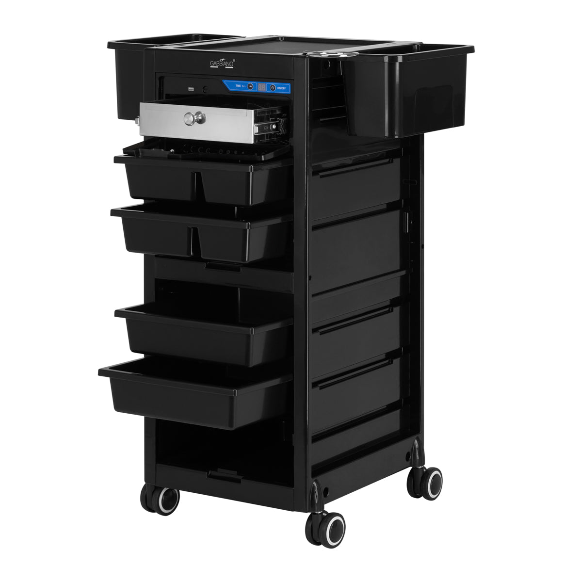 Gabbiano kapperstrolley met UV-sterilisator 68UV zwart