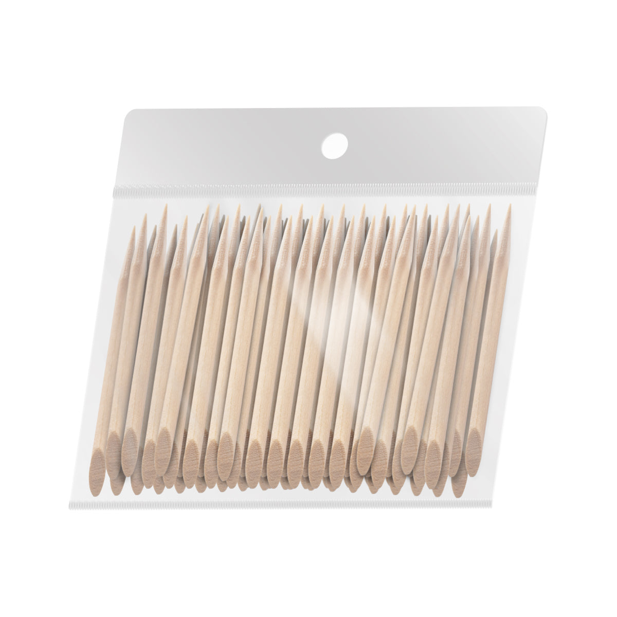OCHO NAILS houten manicure nagelriemstokjes 6,5 cm, 100 stuks