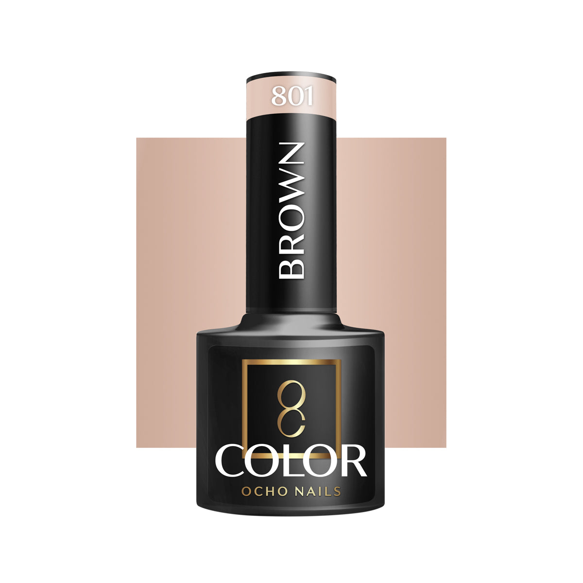 OCHO NAILS Hybride nagellak bruin 801 -5 g