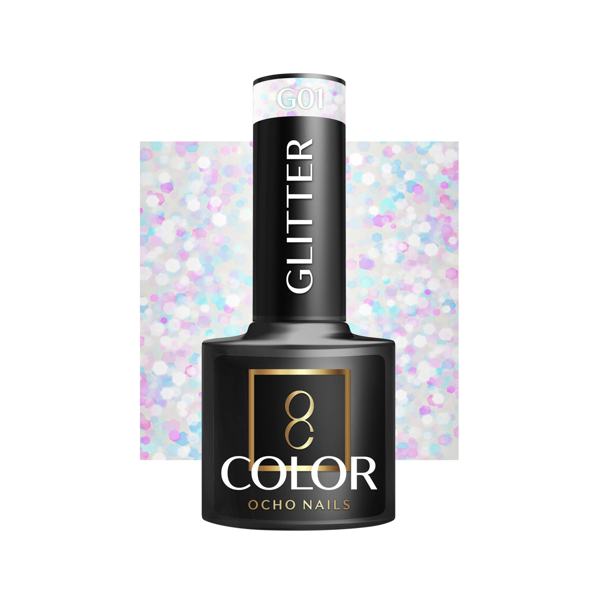 OCHO NAILS Hybride nagellak glitter G01 -5 g