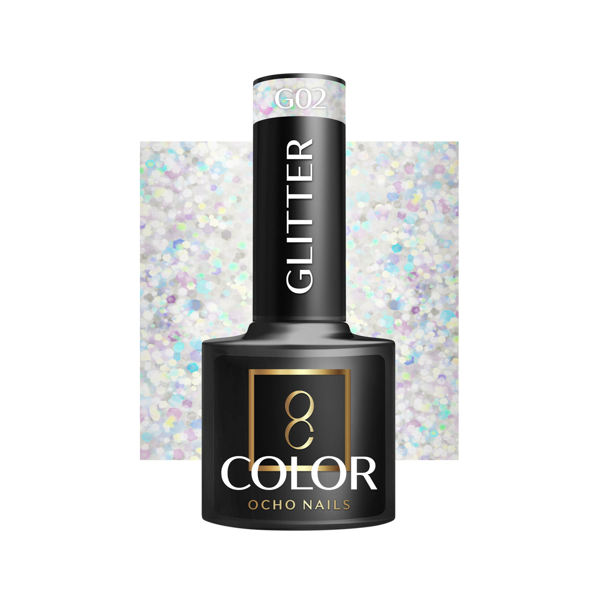 OCHO NAILS Hybride nagellak glitter G02 -5 g