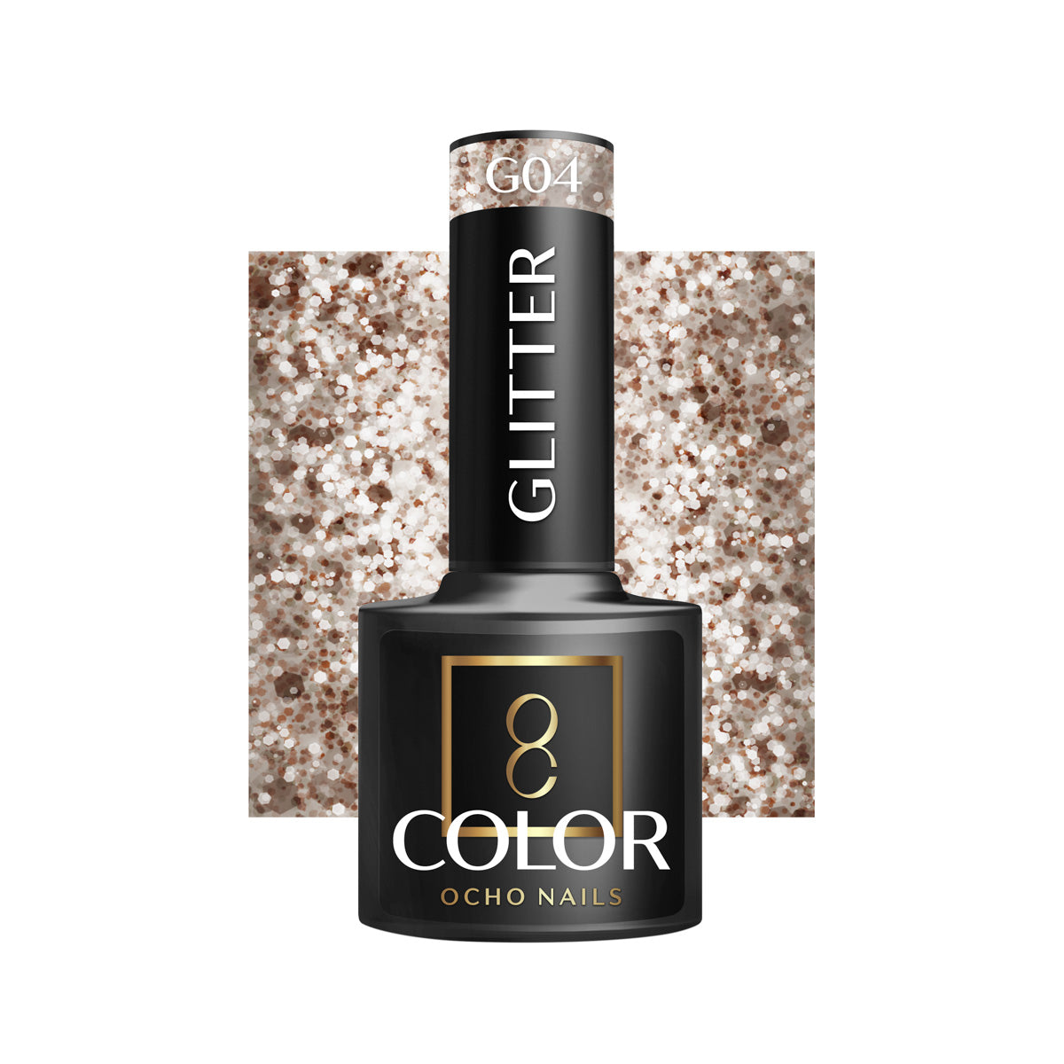 OCHO NAILS Hybrid gellak glitter G04 -5 g