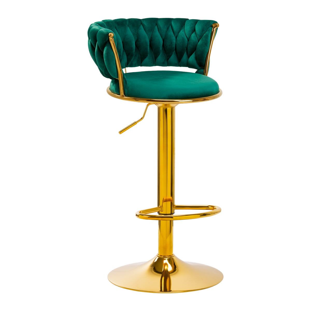 4Rico Bar Stoel QS-B313a groen fluweel