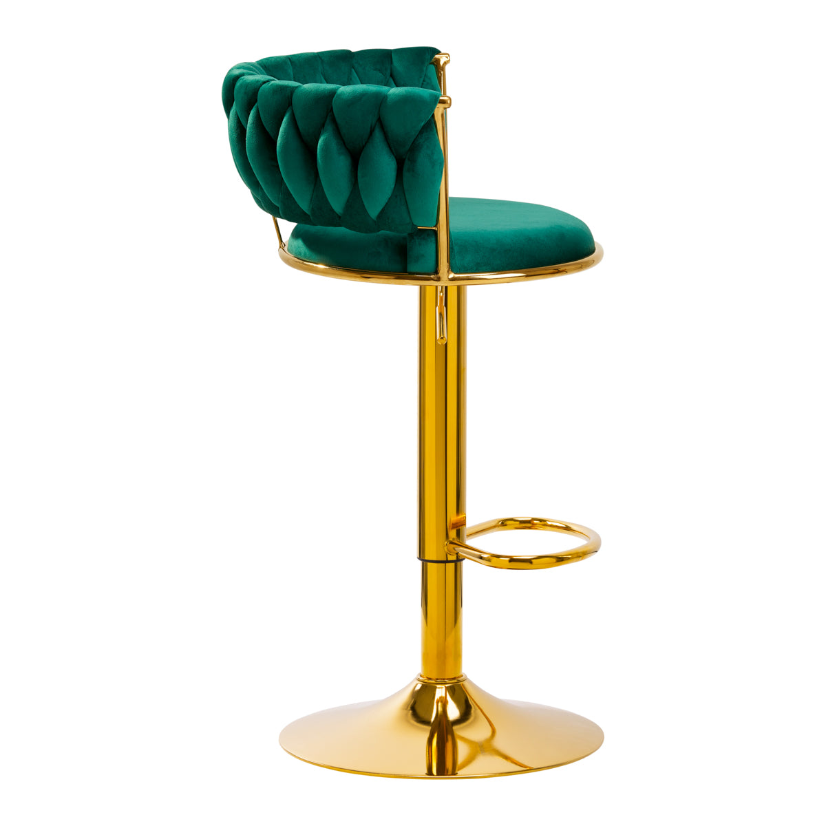 4Rico Bar Stoel QS-B313a groen fluweel