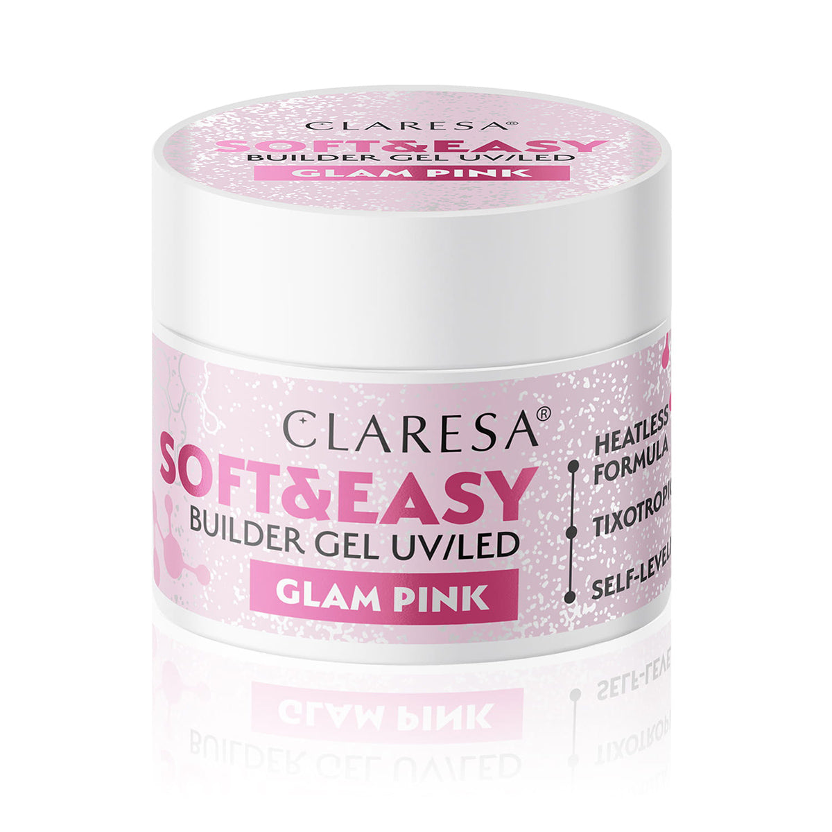 Claresa Soft&Easy bouwgel glam roze 12g