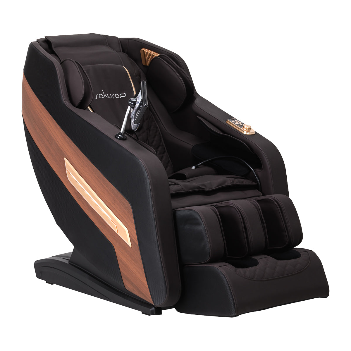 Sakura massagestoel 306A hout leer