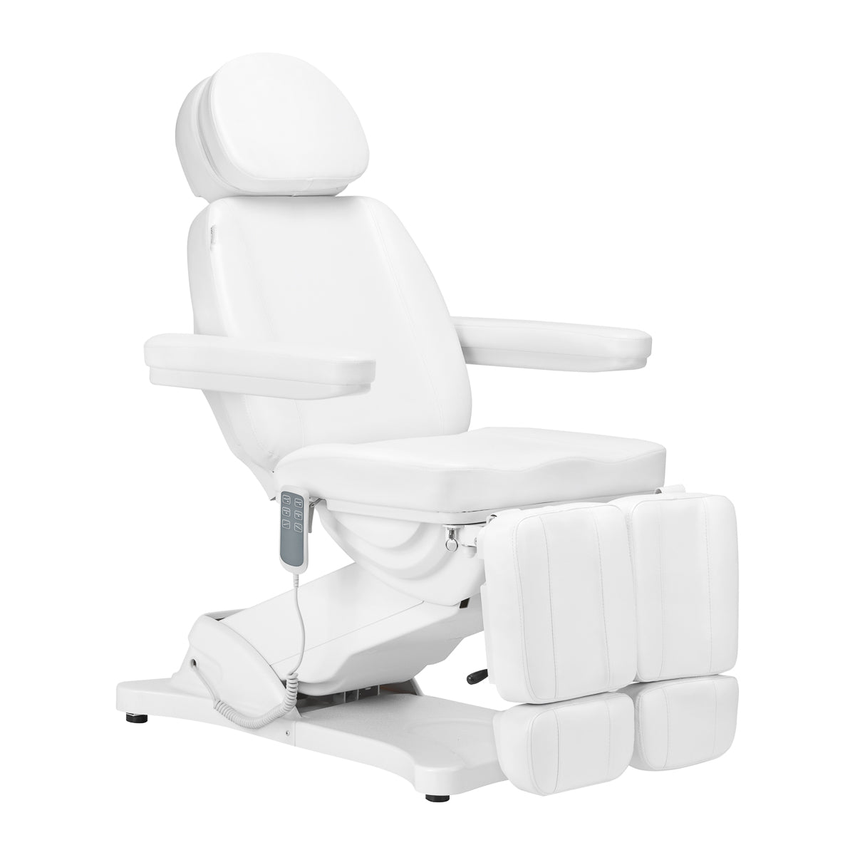 Elektrische behandelstoel SILLON CLASSIC 3 motoren met pediwieg wit