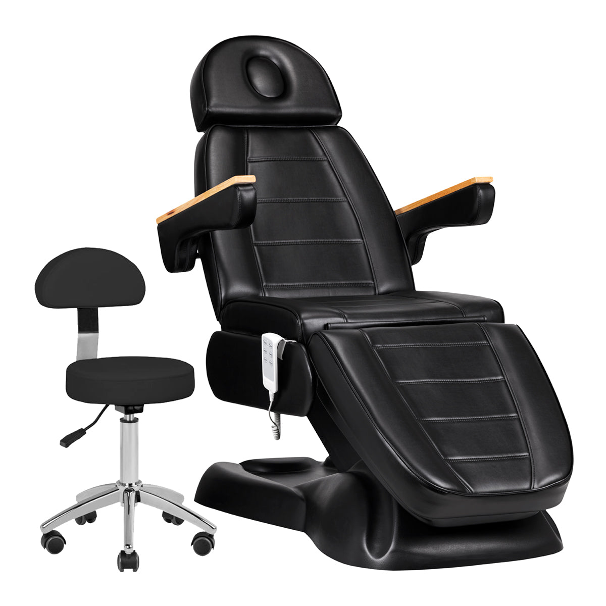 Elektrische Behandelstoel SILLON Lux 273b + kruk 304 zwart
