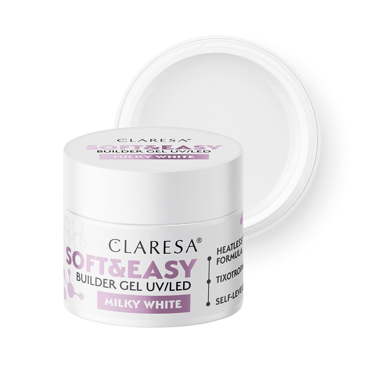 Claresa Soft&Easy bouwgel melkwit 45g