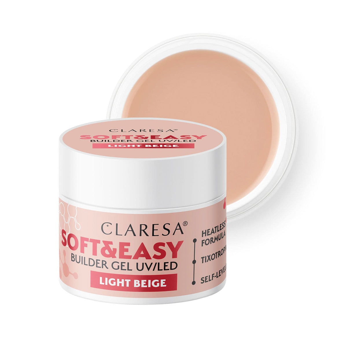 Claresa Soft&Easy bouwgel lichtbeige 90g