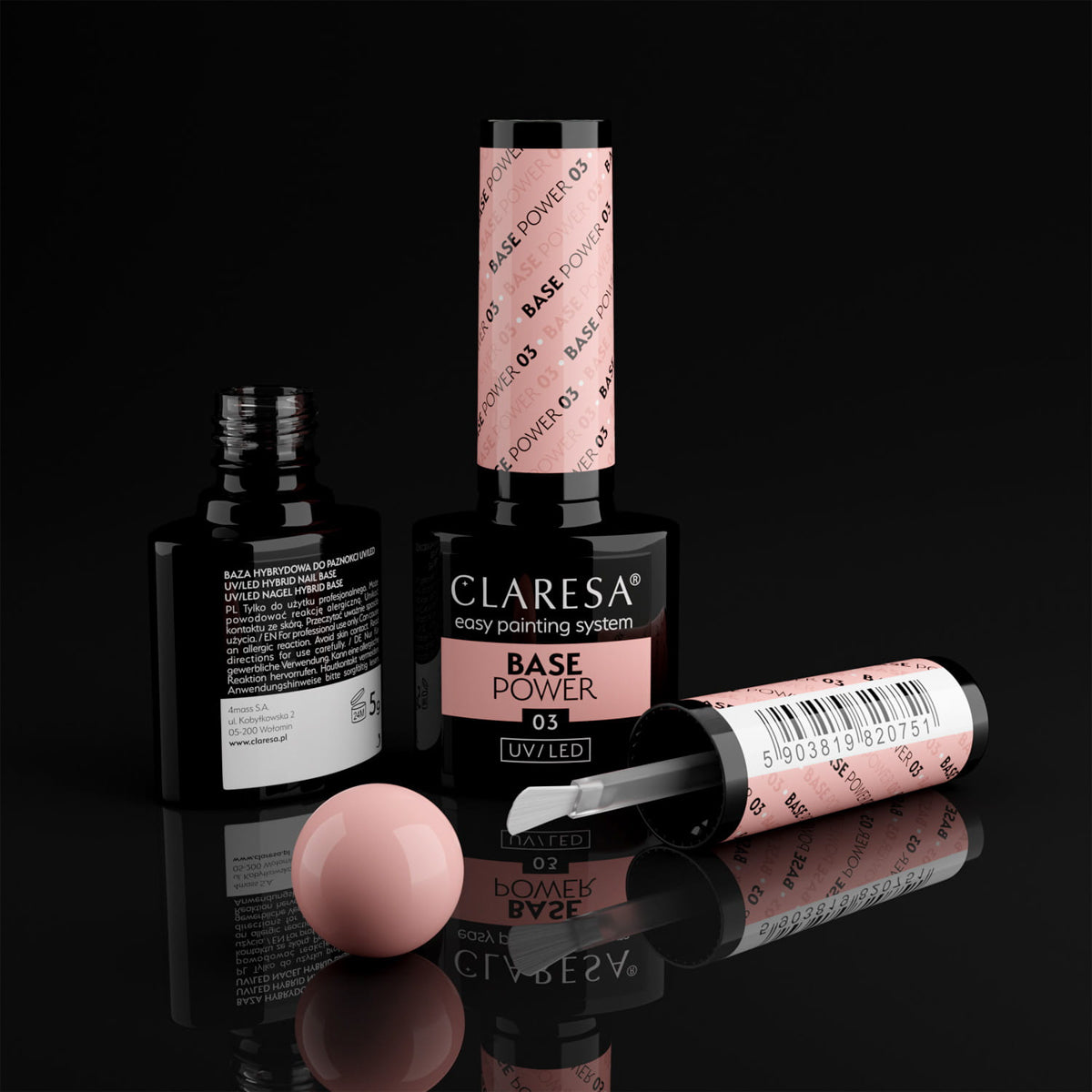 CLARESA Base POWER 03 - 5g (nagellak basis)